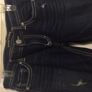 Low rise bootcut jeans